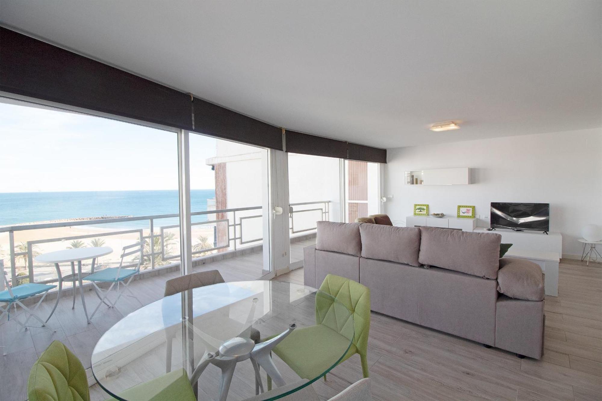 Global Properties, Apartamento Con Terraza E Increibles Vistas Al Mar Puerto de Sagunto Exterior foto