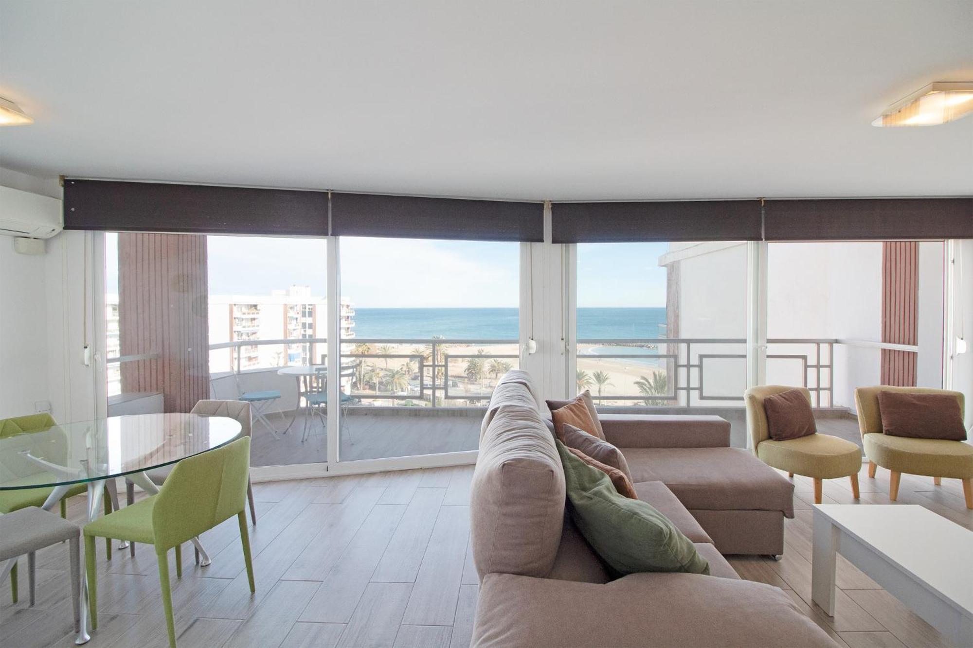 Global Properties, Apartamento Con Terraza E Increibles Vistas Al Mar Puerto de Sagunto Exterior foto